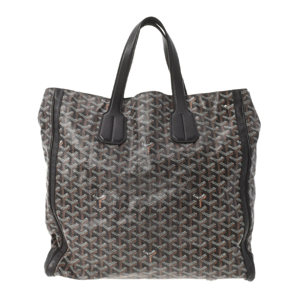 GOYARD ゴヤール サックヴォルテール 2WAY 黒 ユニセックス PVC カーフ トートバッグ Aランク 中古 