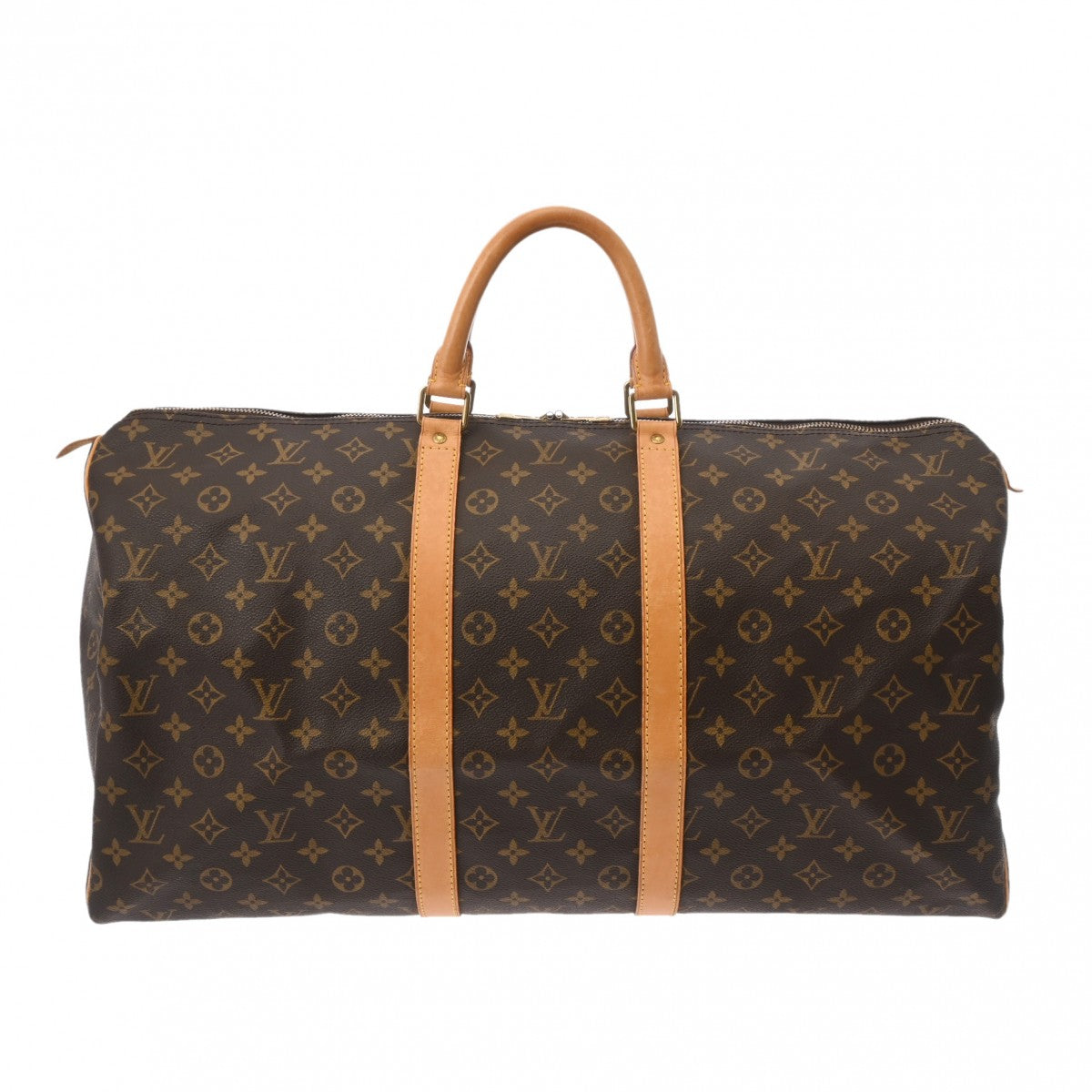 LOUIS VUITTON ルイヴィトン モノグラム キーポル 55 ブラウン M41424 ユニセックス モノグラムキャンバス ボストンバッグ Bランク 中古 