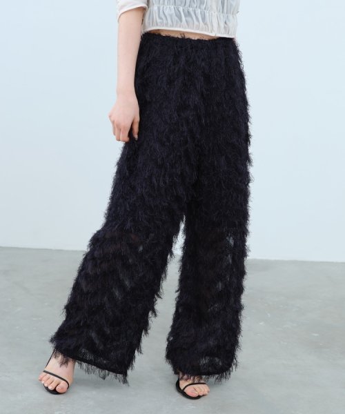 CODE A｜feather jacquard easy pants