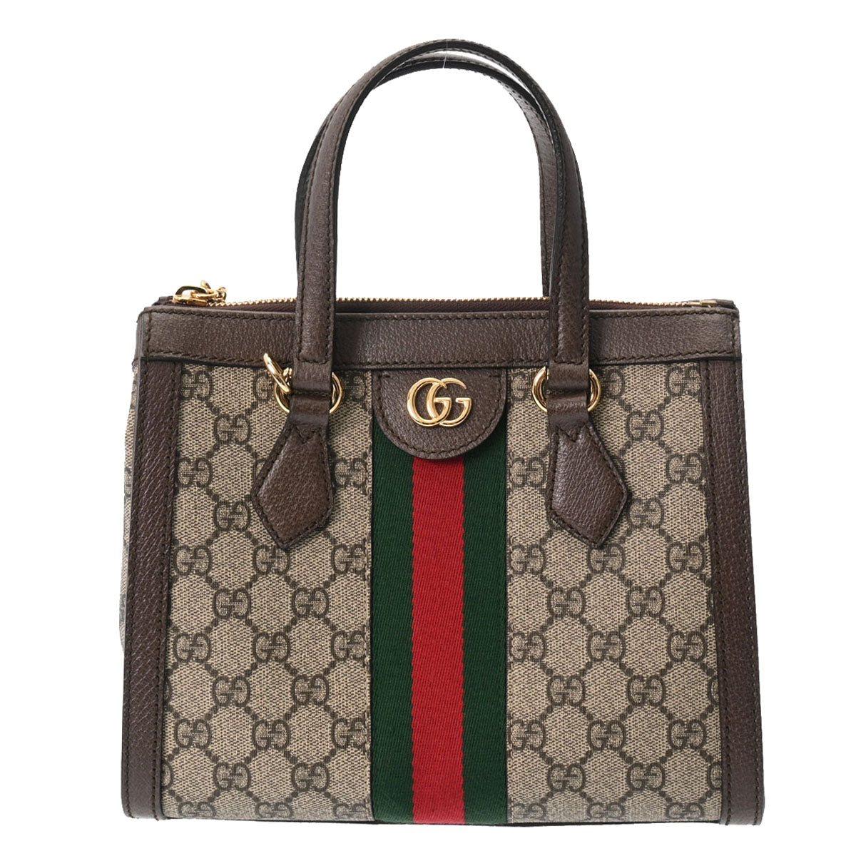 GUCCI グッチ ベージュ ゴールド金具 547551 レディース PVC レザー ハンドバッグ Aランク 中古 