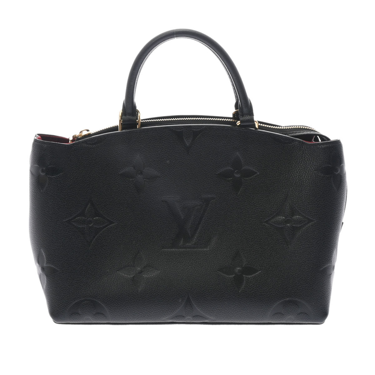 LOUIS VUITTON ルイヴィトン モノグラム アンプラント プティパレ PM ノワール M58916 レディース レザー 2WAYバッグ Aランク 中古 