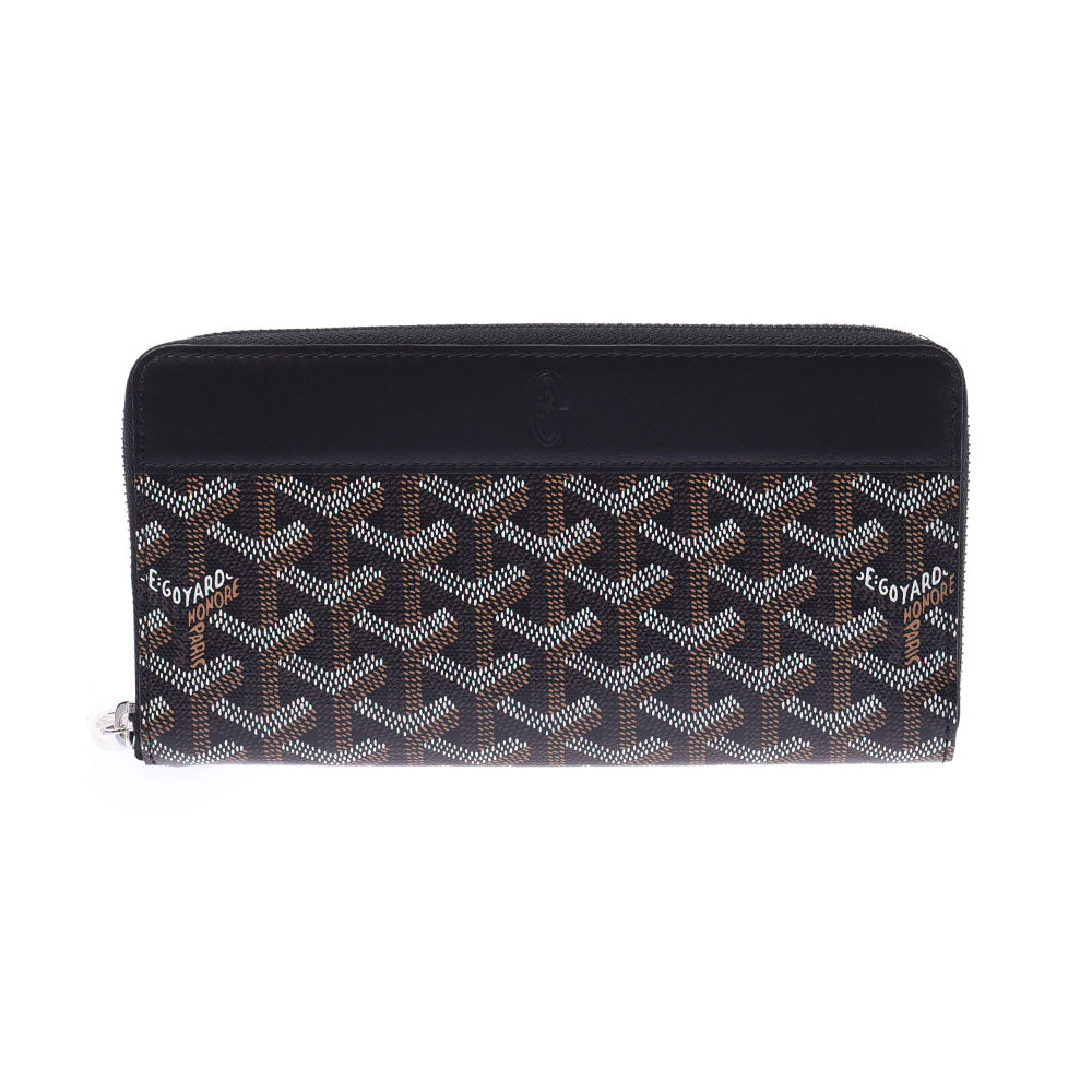 GOYARD ゴヤール マティニョン GM ラウンドファスナー長財布 黒/黒 ユニセックス PVC/カーフ 長財布 新品 