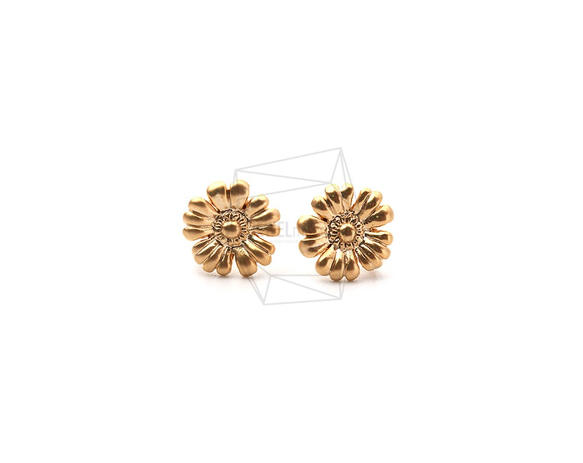 ERG-1119-MG【2個入り】コスモススタッドピアス,Cosmos Flower Stud Post Earring