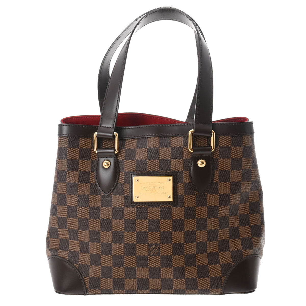 LOUIS VUITTON ルイヴィトン ダミエ ハムステッド PM ブラウン N51205 レディース ダミエキャンバス ハンドバッグ Aランク 中古 