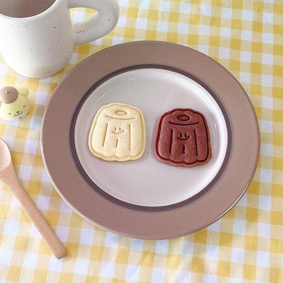 スマイルカヌレクッキーカッターセット / カフェクッキー型 / 焼き菓子スタンプ