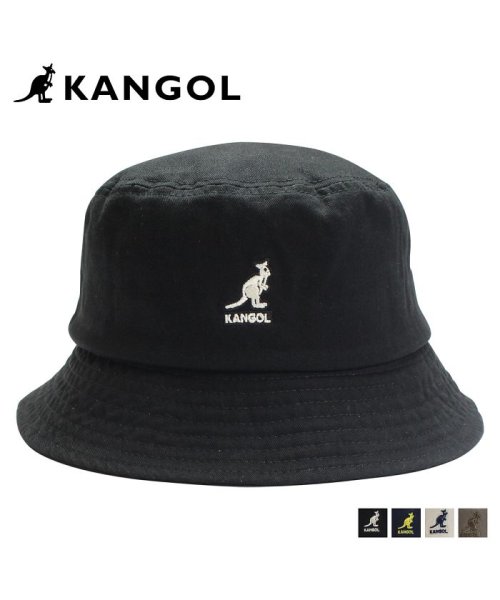 カンゴール KANGOL ハット キャップ 帽子 バケットハット メンズ レディース WASHED BUCKET ブラック ネイビー ベージュ オリーブ 黒 1