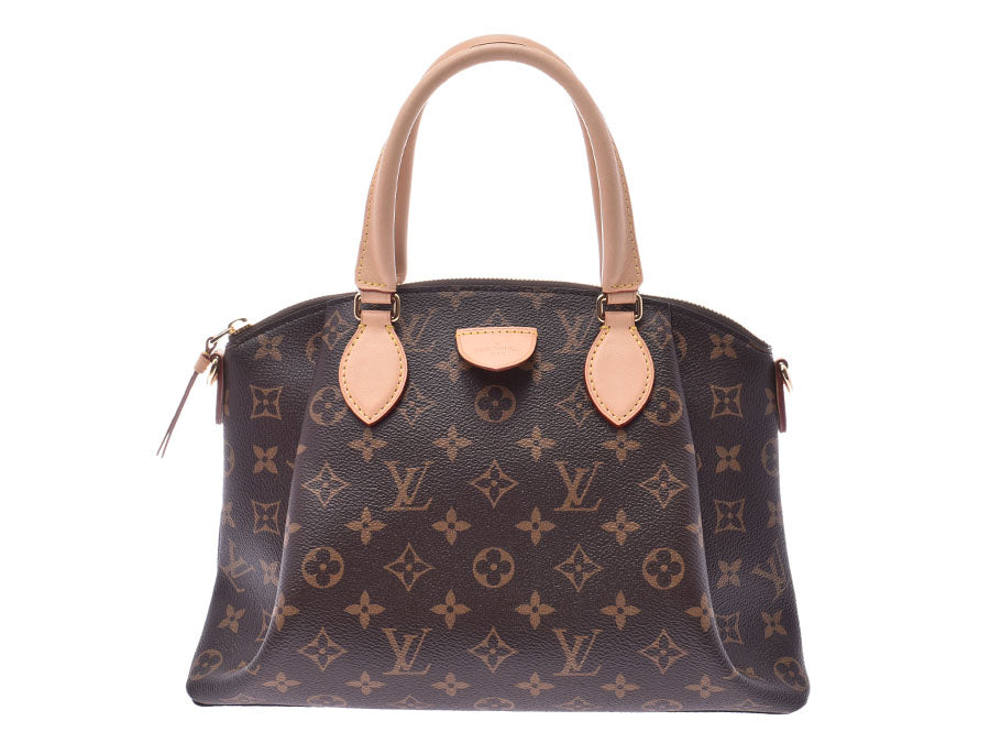 ルイヴィトン モノグラム リボリーPM ブラウン M44543 レディース 本革 2WAYハンドバッグ 新同 美品 LOUIS VUITTON ストラップ付 中古 