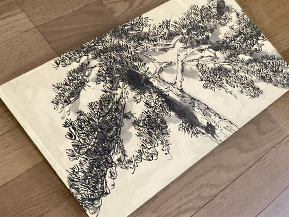 『Symbol of Pine〜唐松』絵画  縁起物 62.0 x 30.0cm  インテリア 壁掛け  原画  アート