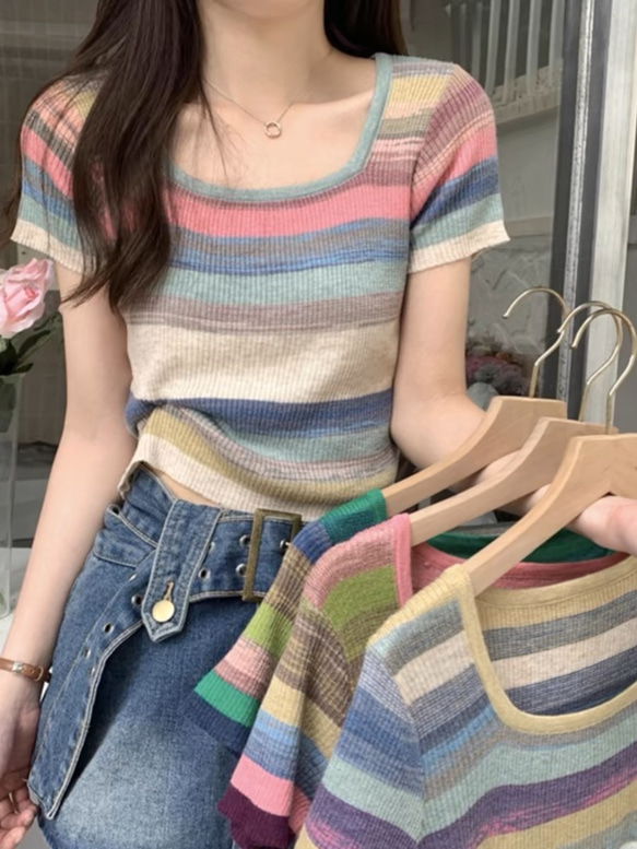 Tシャツ 半袖 夏服 おしゃれてぃーしゃつ 服 ロングtシャツ ティーシャツ 涼しい　トップス 春 夏 通学