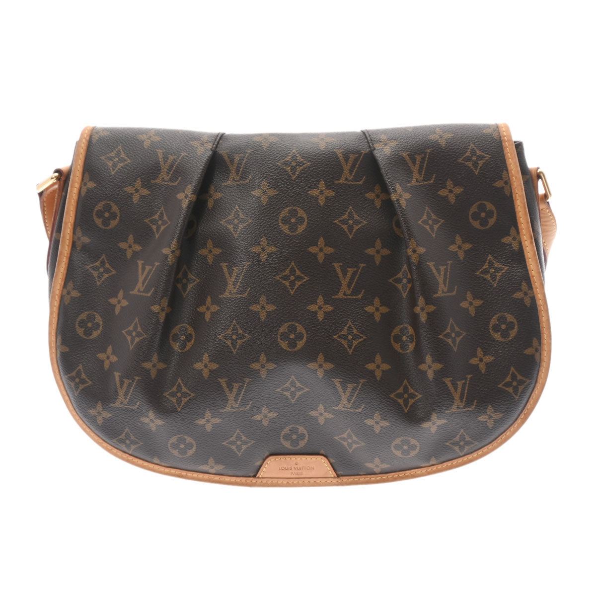 LOUIS VUITTON ルイヴィトン モノグラム メニルモンタン MM ブラウン M40473 レディース モノグラムキャンバス ショルダーバッグ Bランク 中古 