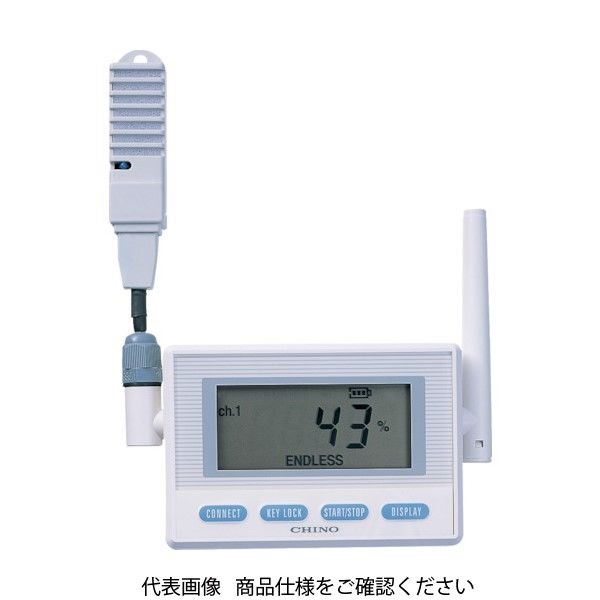 チノー CHINO 監視機能付き無線ロガー 送信器 温湿度センサ直付けモデル MD8002-N00 1個(1台) 432-7209（直送品）