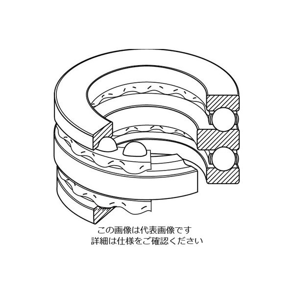 日本精工（NSK） 複式スラスト玉軸受（調心座金付き）