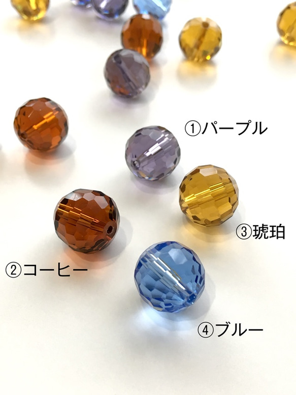 【多面カット】14mm 樹脂ビーズ（よりどり20コ）