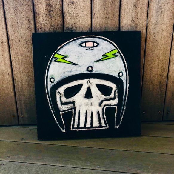 99 Untitled ( skull and helmet with the eye )