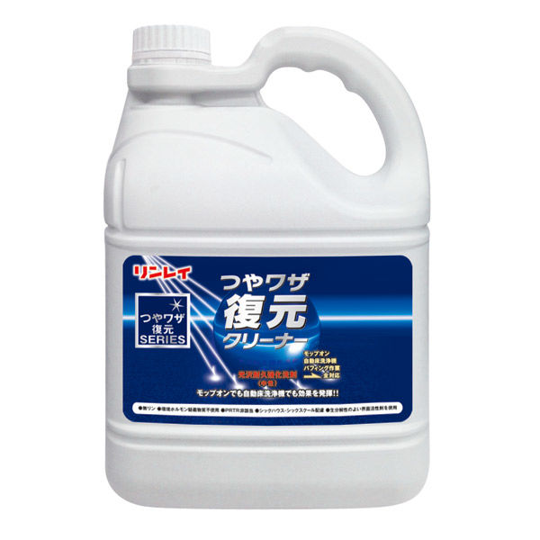 リンレイ つやワザ復元クリーナー エコボトル　4L 779632 1箱（3本入）（直送品）