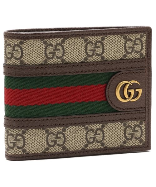 グッチ 三つ折り財布 オフィディア ブラウン メンズ GUCCI 597606 96IWT 8745