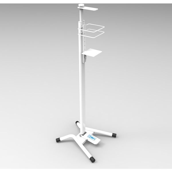 ナカバヤシ 足踏み消毒ポンプスタンド／ホワイト FPS-101W 1台