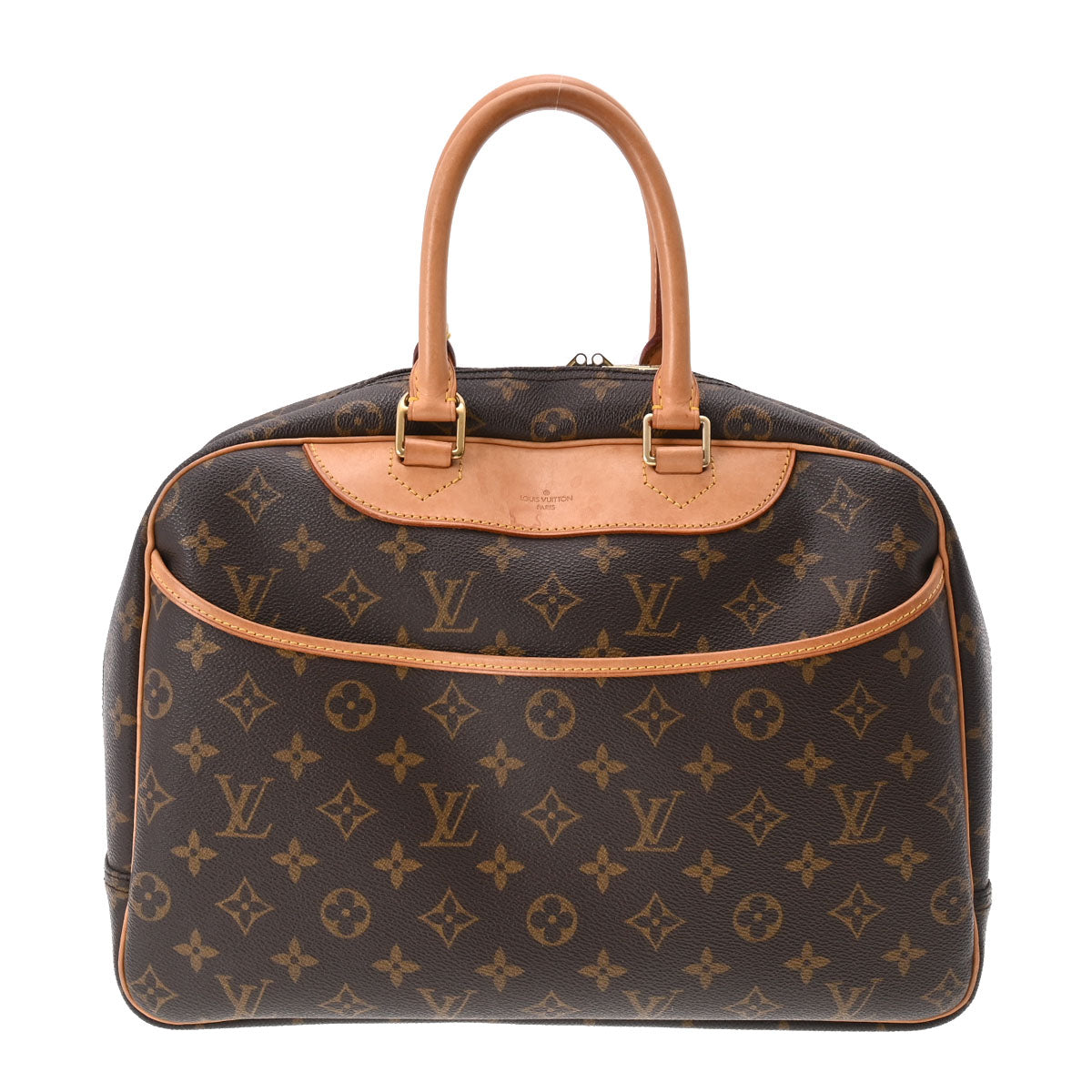 LOUIS VUITTON ルイヴィトン モノグラム ドーヴィル ブラウン M47270 レディース モノグラムキャンバス ハンドバッグ Bランク 中古 