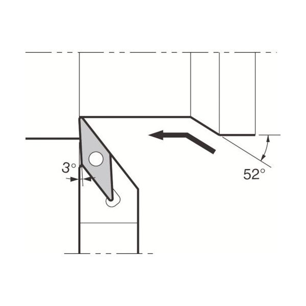 京セラ 外径・倣い加工用スモールツールホルダ AVJB-FF AVJBR1212JX-11FF 1本 543-6109（直送品）