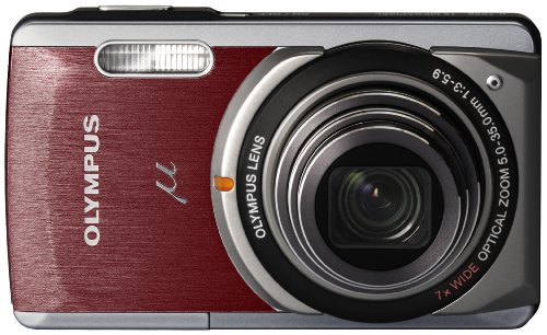 OLYMPUS デジタルカメラ μ-7020 レッド μ-7020 RED【中古品】