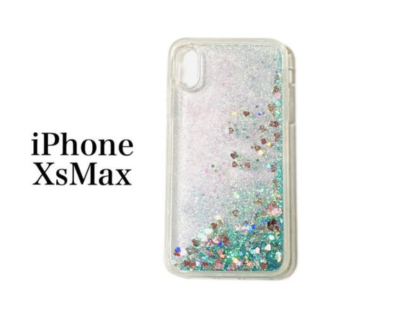 iphone Xs maxケー♡美しい流砂 グリッター