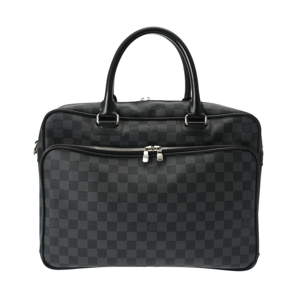 LOUIS VUITTON ルイヴィトン ダミエグラフィット イカール 黒 N23253 メンズ ダミエグラフィットキャンバス ビジネスバッグ ABランク 中古 