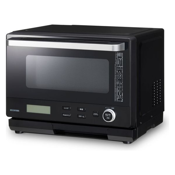 アイリスオーヤマ スチームオーブンレンジ 26Lタンク式 MS-F2601-B 1台（直送品）