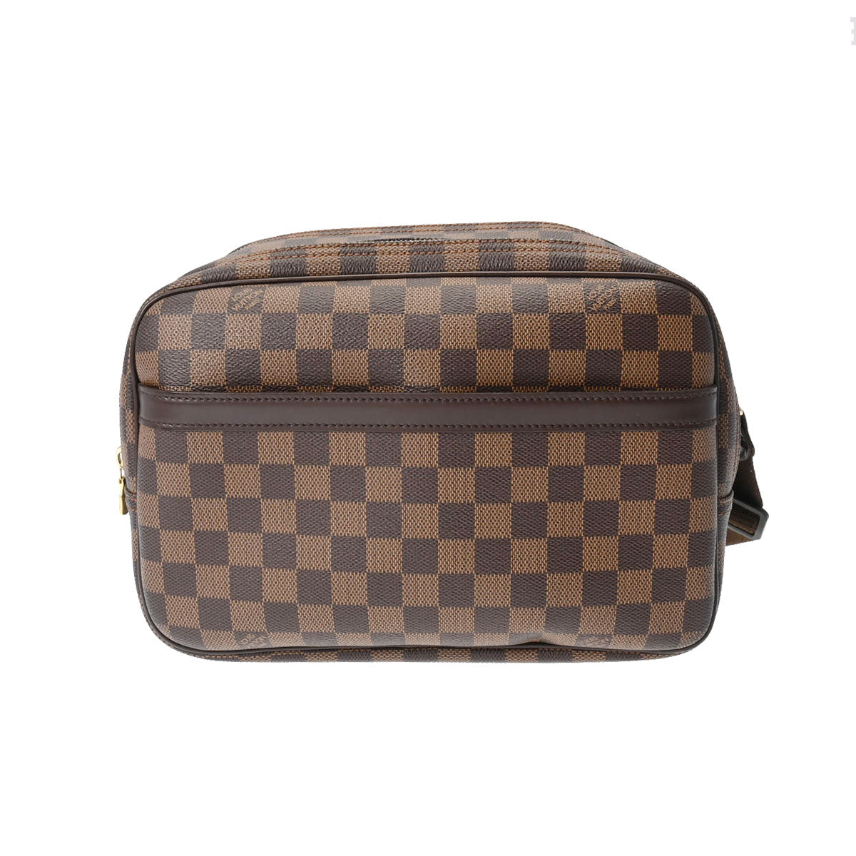 LOUIS VUITTON ルイヴィトン ダミエ リポーター PM SPオーダー ブラウン N45253 ユニセックス ダミエキャンバス ショルダーバッグ Aランク 中古 