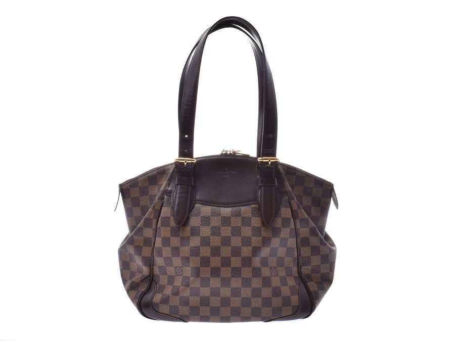 ルイヴィトン ダミエ ヴェローナMM ブラウン N41118 レディース 本革 ハンドバッグ ABランク LOUIS VUITTON 中古 