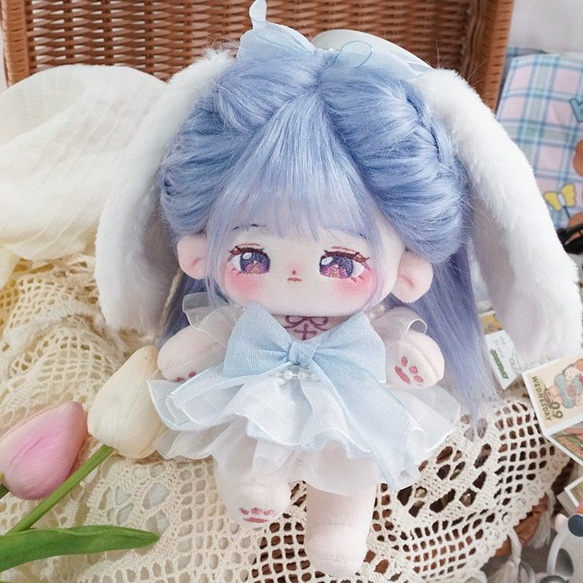 20cm 着せ替えぬいぐるみ 無属性 女の子 菟眠眠 着せ替え人形 綿人形 コットンドール キャラクターぬいぐるみ