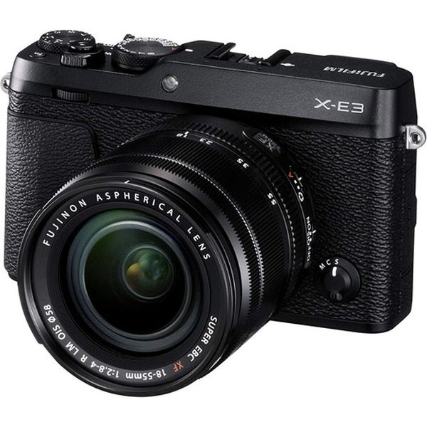 富士フイルム ミラーレス一眼 X-E3LK-S シルバー FUJIFILM X-E3 レンズキット 2430万画素 APS-C Wi-Fi対応（直送品）