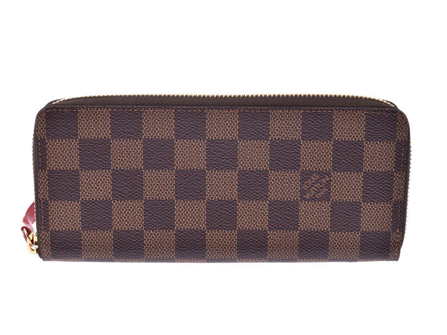 ルイヴィトン ダミエ ポルトフォイユ クレマンス スリーズ N60534 レディース メンズ 本革 長財布 Aランク LOUIS VUITTON 中古 