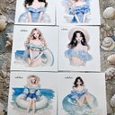 オリジナルのステッカー♡blue swimsuit ②