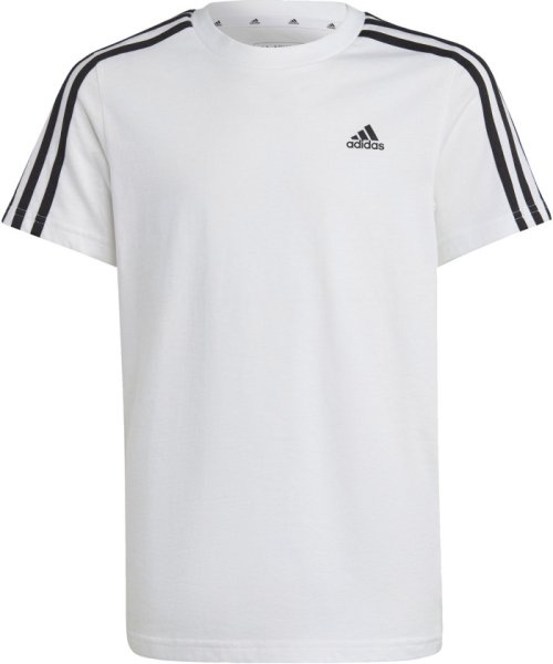 adidas アディダス エッセンシャルズ スリーストライプス コットン半袖Tシャツ ECN59