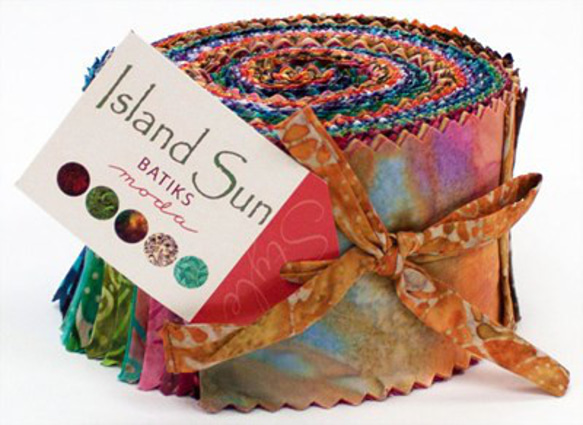 「Island Sun Batiks」moda Jelly Rolls( カットクロス40枚セット)