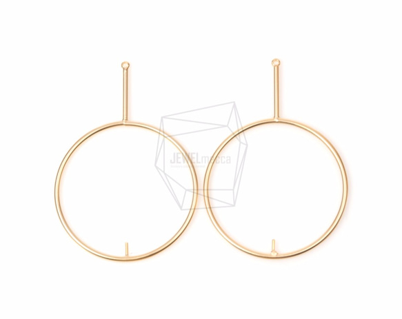 PDT-1208-MG【2個入り】フープショートバーペンダント,Hoop With Short Bar Pendant