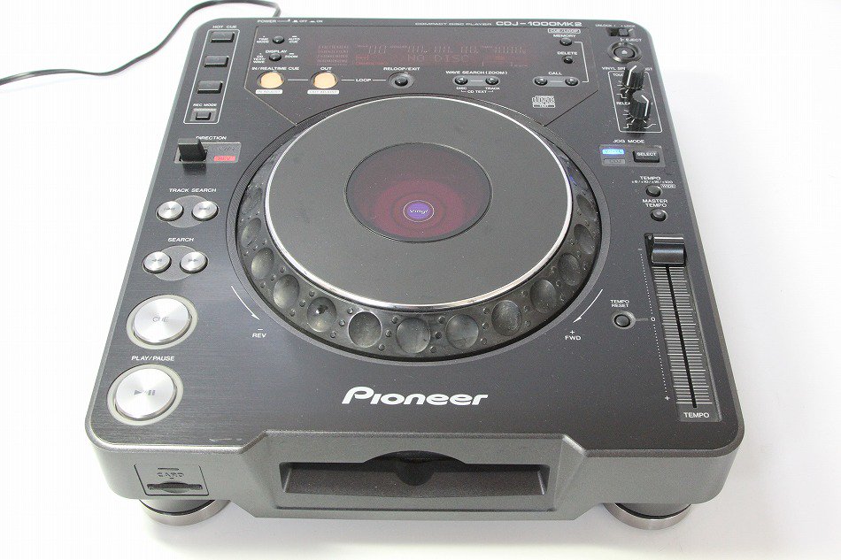 Pioneer CDJシリーズ プロフェッショナルCDプレーヤー ブラック CDJ-1000MK2【中古品】