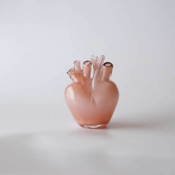 heart vase L - Pink Flamingo-