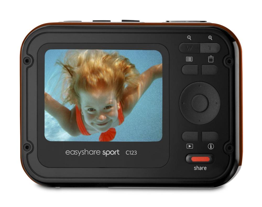 Kodak 防水デジタルカメラ EASYSHARE SPORT C123 1200万画素 ホワイト C123-W