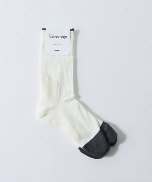 【THE ROLE DESIGN / ザ ロールデザイン】BICOLOR RIB SOX MENS