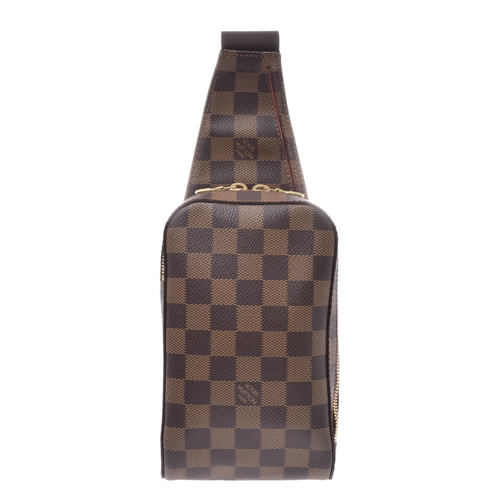 LOUIS VUITTON ルイヴィトン ダミエ ジェロニモス ボディバッグ ブラウン N51994 ユニセックス ダミエキャンバス ショルダーバッグ ABランク 中古 