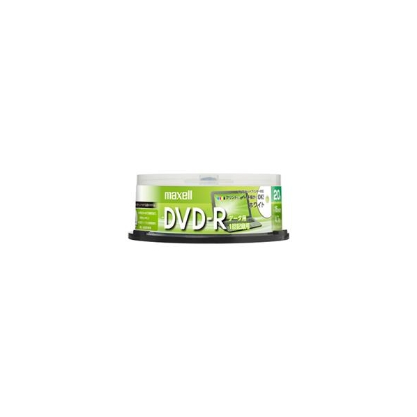 マクセル データ用DVD-R 4．7GB 1-16倍速対応 インクジェットプリンタ対応 20枚入り DR47PWE.20SP