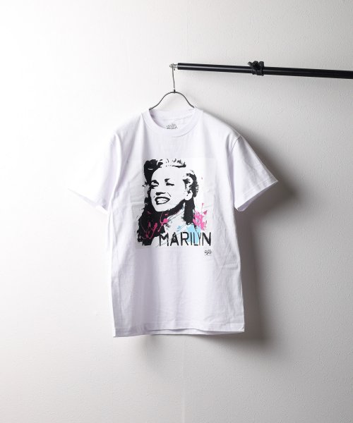 【W】【RDMM213】【it】【ut18】MARILYN MONROE S/S TEE　マリリンモンロー　プリントTシャツ