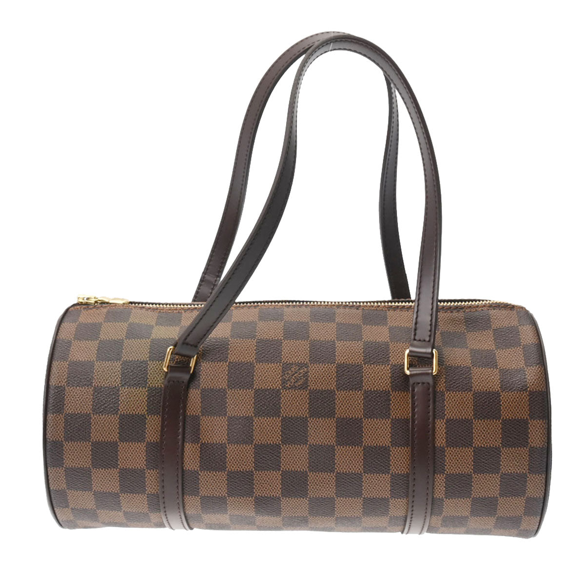 LOUIS VUITTON ルイヴィトン ダミエ パピヨン GM ブラウン N51303 レディース ダミエキャンバス ハンドバッグ Aランク 中古 