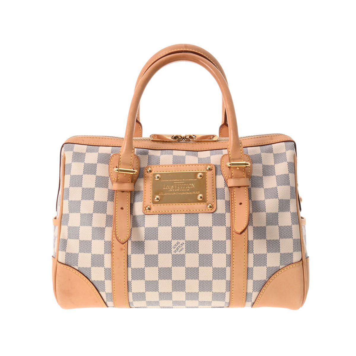 LOUIS VUITTON ルイヴィトン ダミエ アズール バークレー ホワイト N52001 レディース ダミエアズールキャンバス ハンドバッグ ABランク 中古 