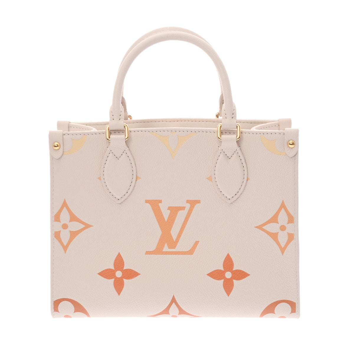 LOUIS VUITTON ルイヴィトン モノグラムアンプラント オンザゴー PM クレームサフラン M46513 レディース レザー 2WAYバッグ 新品 