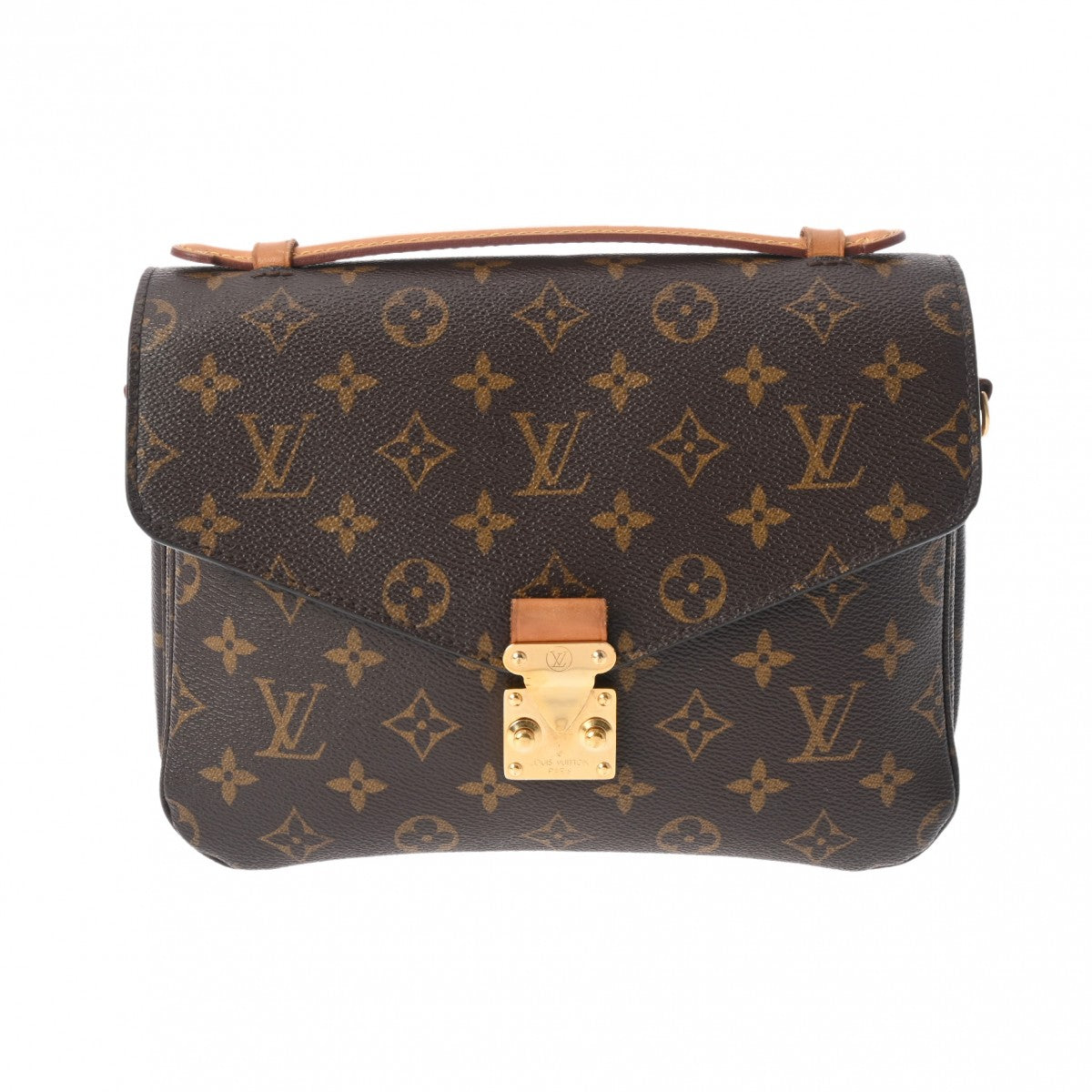 LOUIS VUITTON ルイヴィトン モノグラム ポシェットメティス MM 2WAY ブラウン M44875 レディース モノグラムキャンバス ハンドバッグ Bランク 中古 