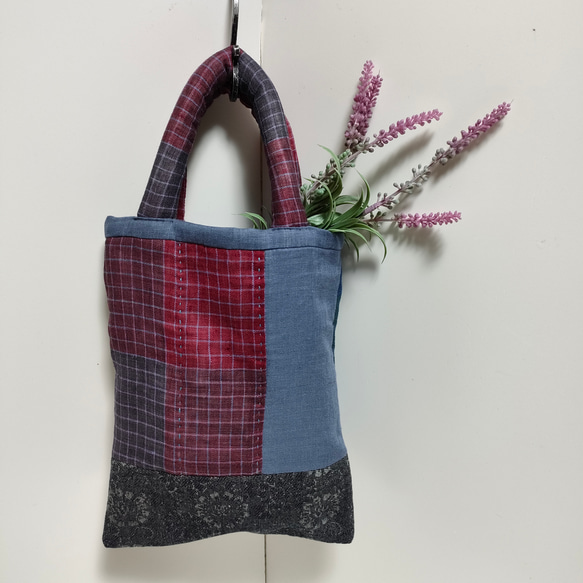 群言堂布組のハギレで作ったミニｂａｇ❤