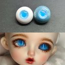 【12mm14mm16mm18mm】 ドールアイ ハンドメイドドール bjd 目 オビツ11 アイサイズ14/7 -4693