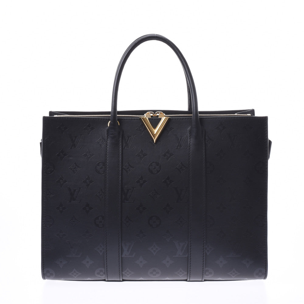 LOUIS VUITTON ルイヴィトン モノグラム ヴェリートート GM ノワール M42883 レディース レザー トートバッグ Aランク 中古 